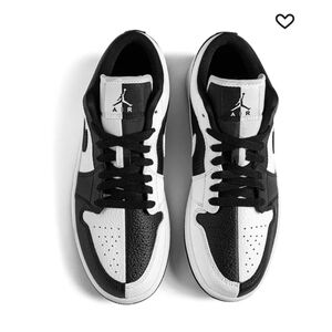 Jordan Black and White Sneakers